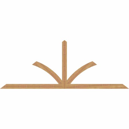 Ekena Millwork Richland Smooth Timber Gable Bracket, Western Red Cedar, 96"W x 36"H x 1 1/2"D x 3 1/2"F, 9/12 Pitch GBW096X36X0204RIC00SWR